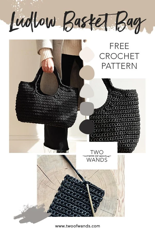 Ludlow Basket Bag FREE Crochet Pattern — Two of Wands